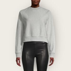 NWT | Thakoon | Crewneck Crop Sweatshirt | Heather Gray | XS